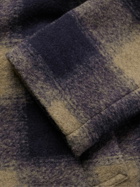 Mr P. - Checked Wool-Blend Felt Coat - Brown