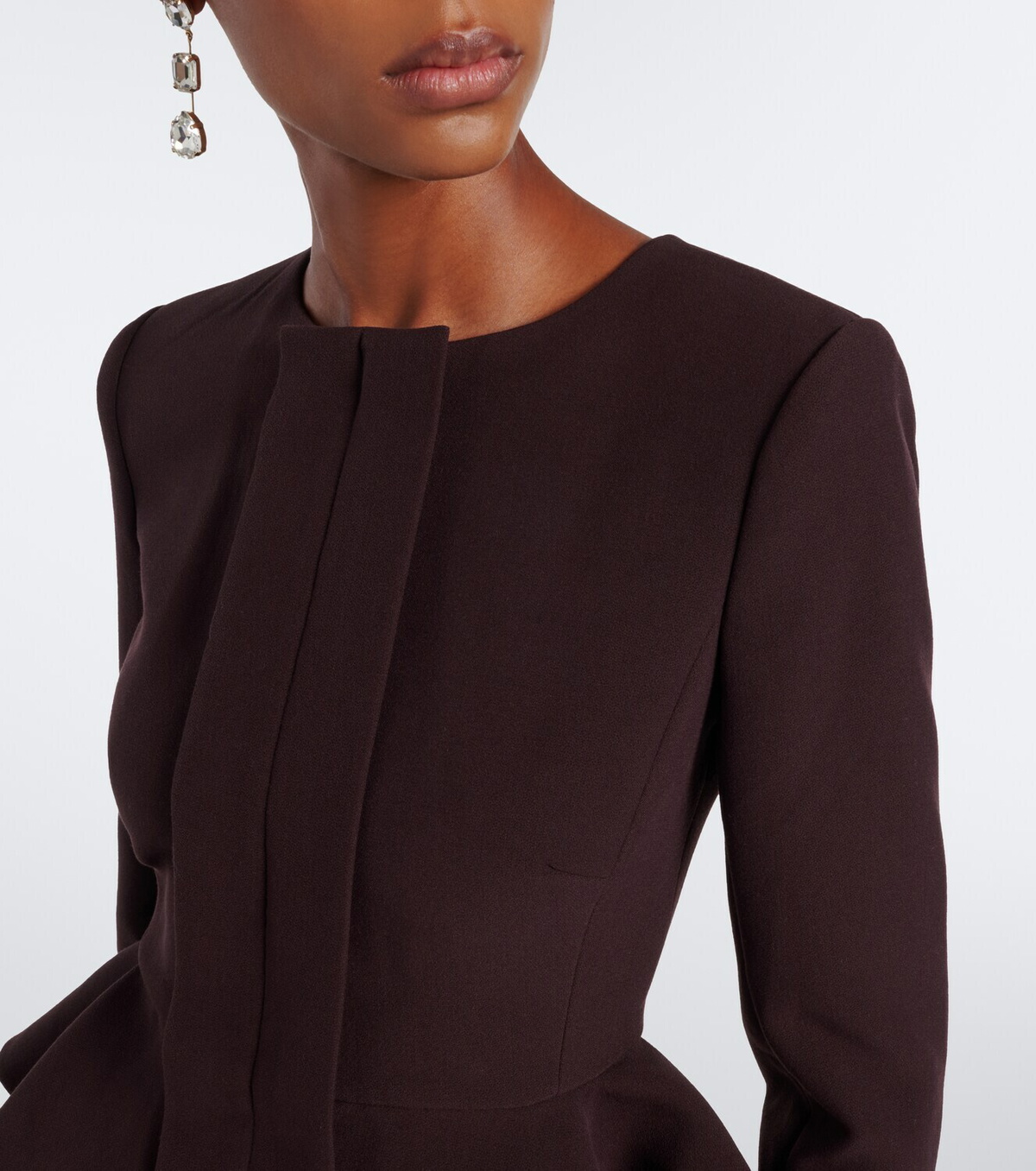 Roland Mouret Peplum crêpe jacket