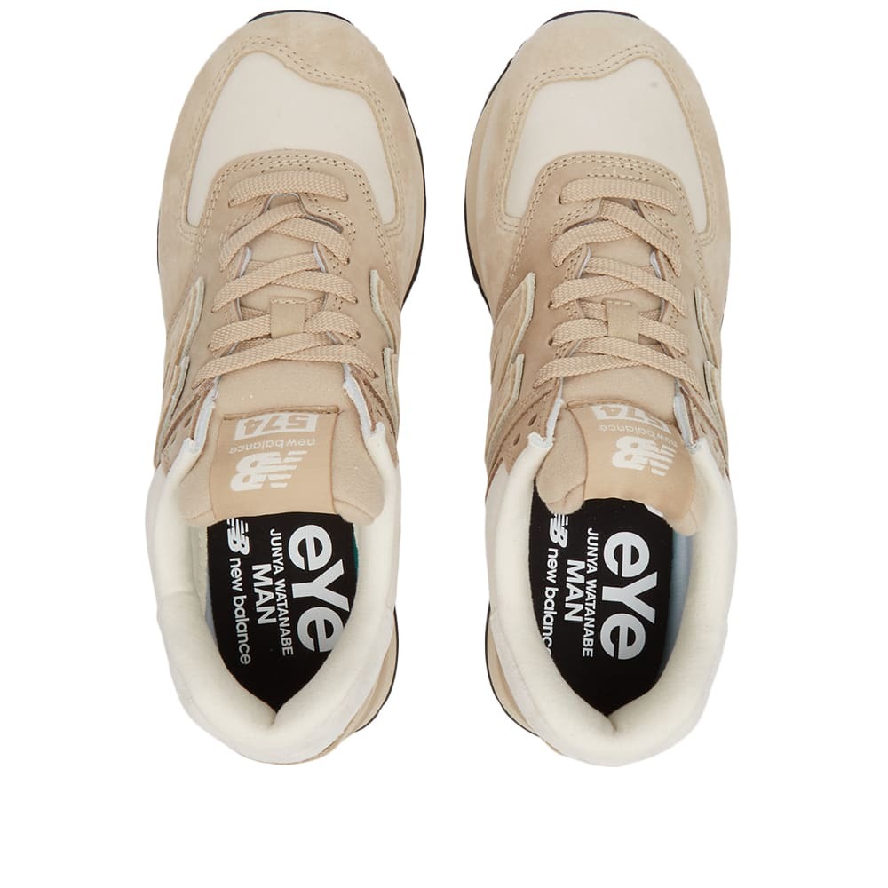 Junya Watanabe MAN x New Balance Suede ML574 Sneakers in Beige Off White Junya Watanabe