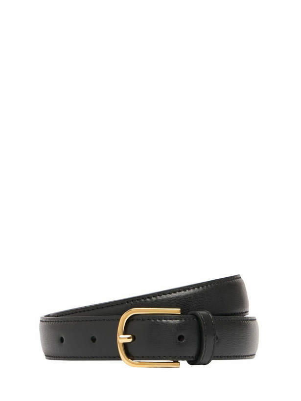 Photo: TOTEME Slim Palmellata Leather Belt