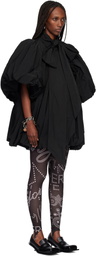 VAQUERA Black Pouf Minidress