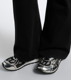 Bottega Veneta Orbit metallic sneakers