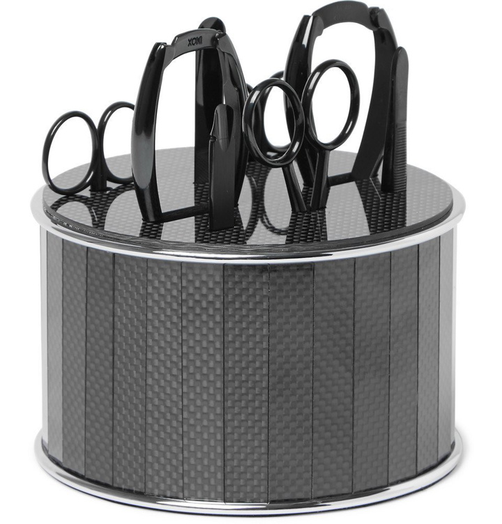 Photo: Bamford Grooming Department - Stainless Steel and Carbon Fibre Manicure Set - Men - Black