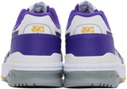 Asics White & Purple EX89 Sneakers