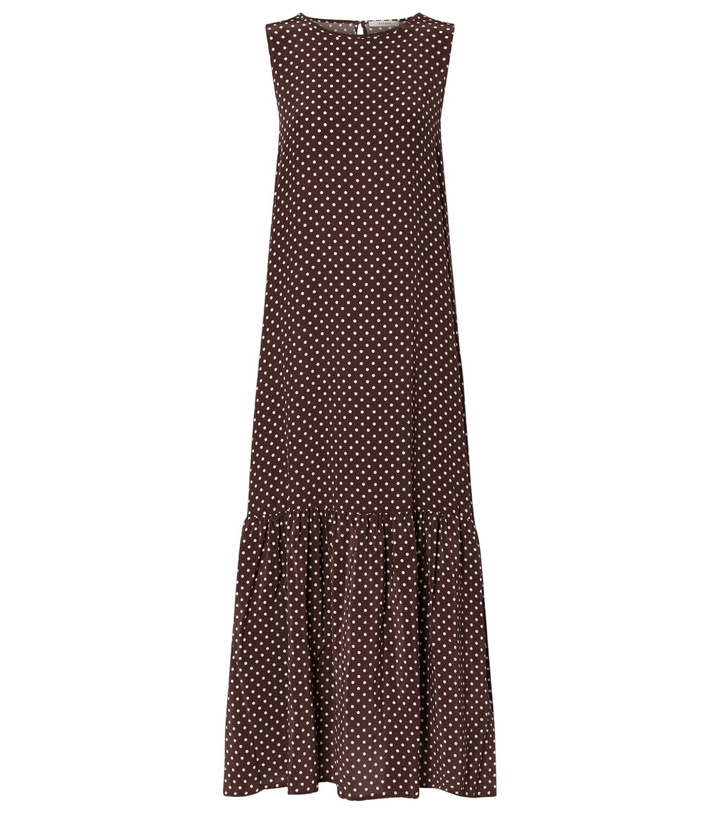 Photo: Asceno Polka-dot silk midi dress