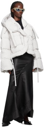 Ottolinger White Self-Tie Puffer Jacket