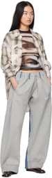 Bless Gray & Blue Overjogging Jeans