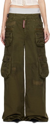 Dsquared2 Khaki Lost Pocket Cargo Pants