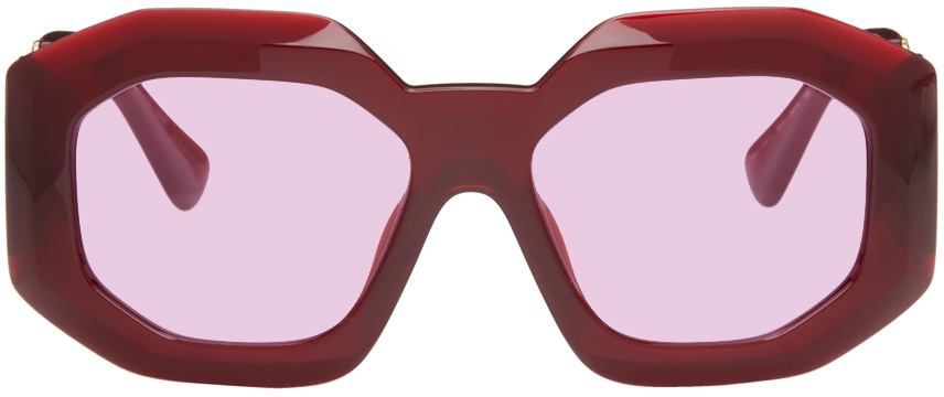 Versace Burgundy Medusa Sunglasses Versace display picture 3