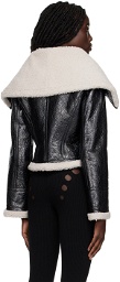 Jean Paul Gaultier Black 'The Laminated' Leather Jacket