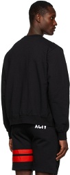 GCDS Black Basic Logo Sweatshirt