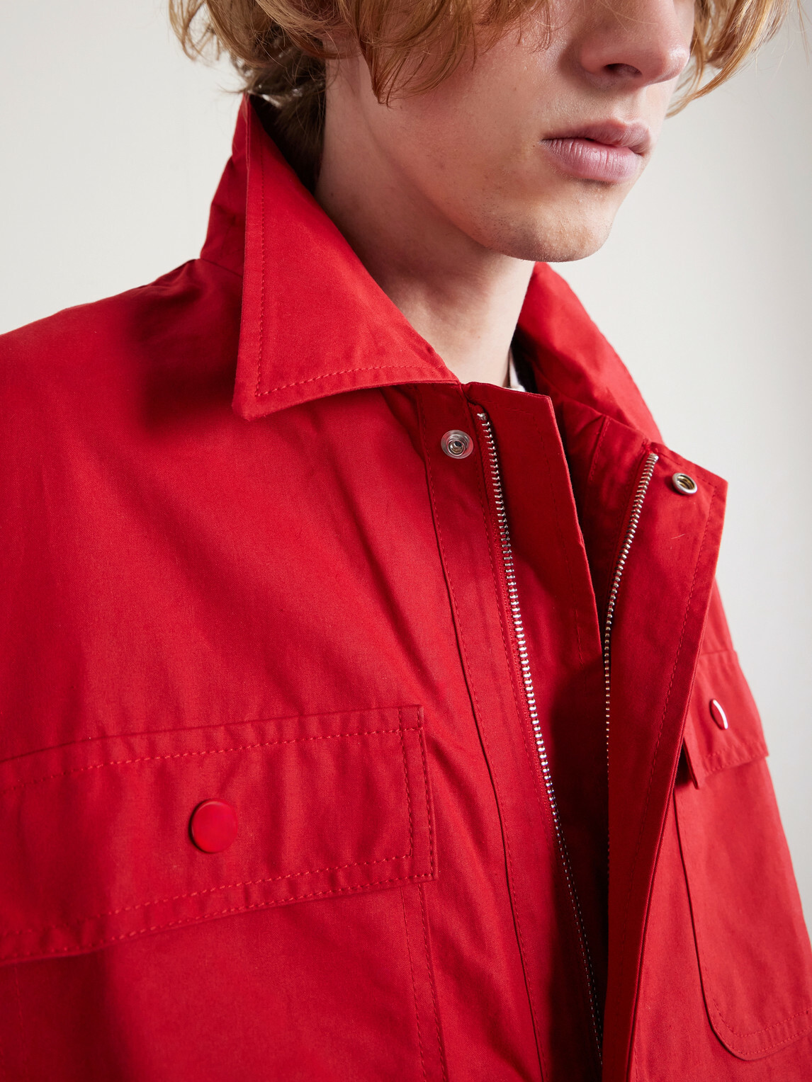 BODE - Hunting Waxed-Cotton Jacket - Red