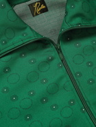 Needles - Logo-Appliquéd Jacquard Jersey Track Jacket - Green