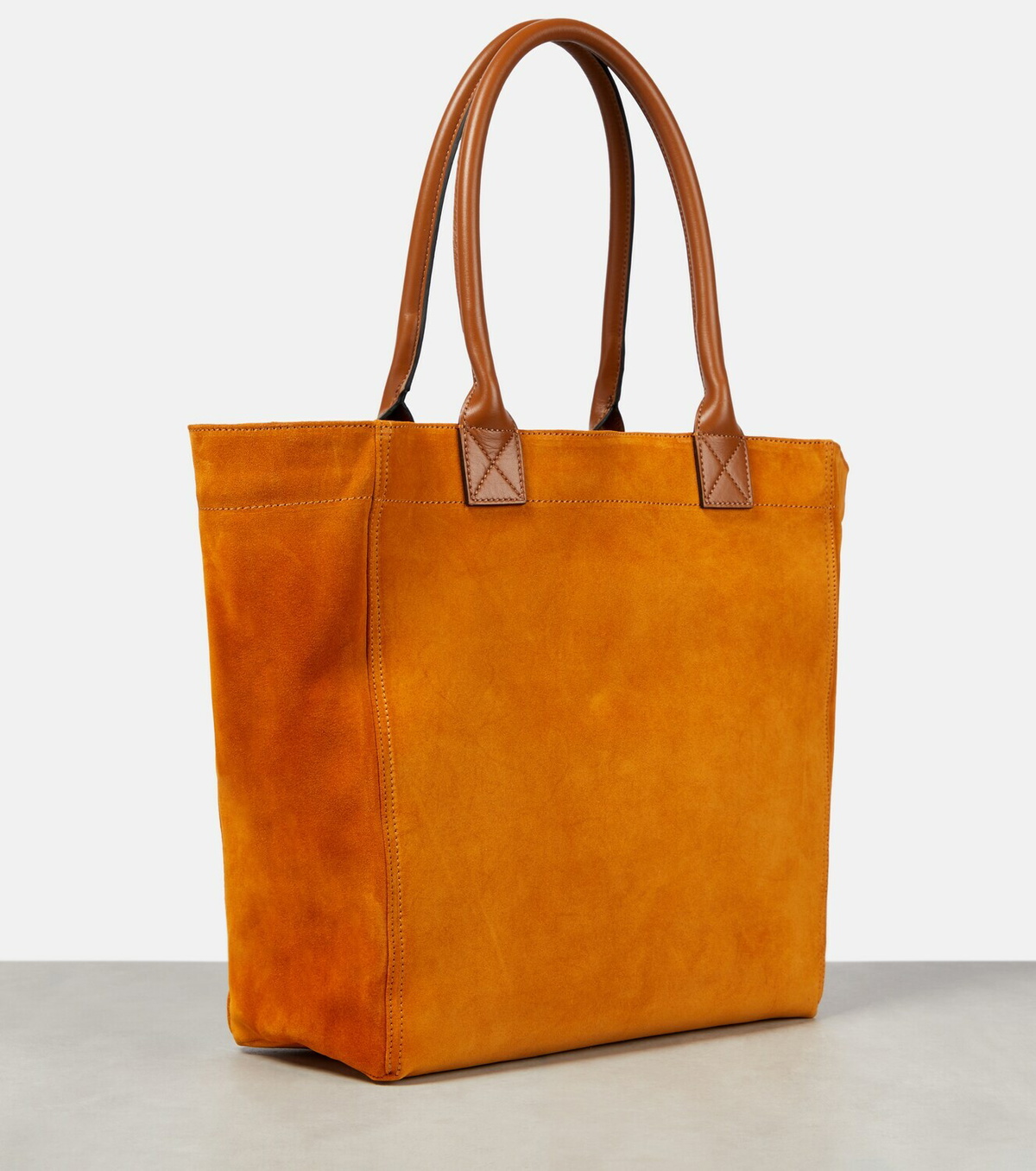 Isabel Marant Yenky Small logo-embroidered suede tote bag Isabel Marant Yenky Small logo-embroidered suede tote bag