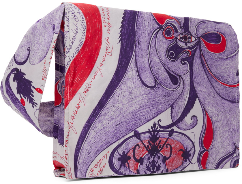 LEMAIRE Purple Pocket Messenger Bag