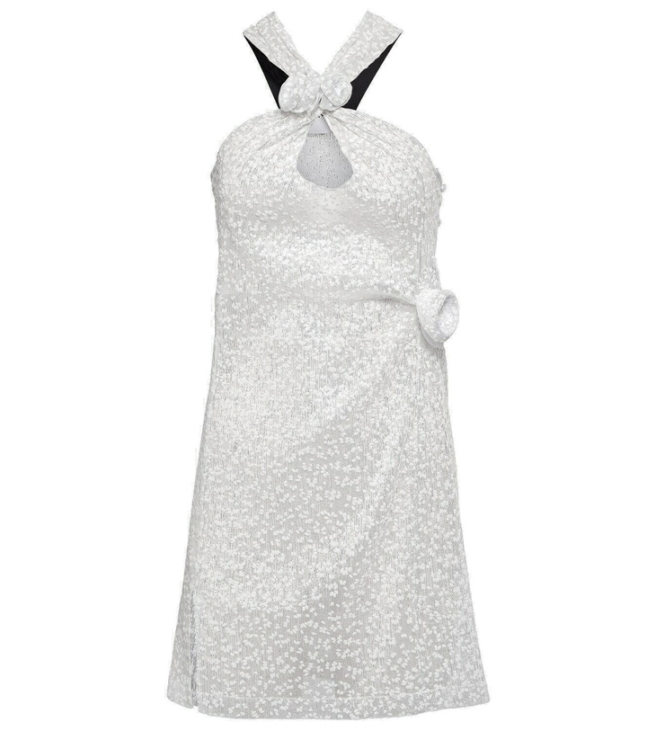 Photo: Coperni Embellished halterneck minidress