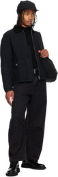 Comme des Garçons Homme Black Cotton Nylon Double Tweel Bag