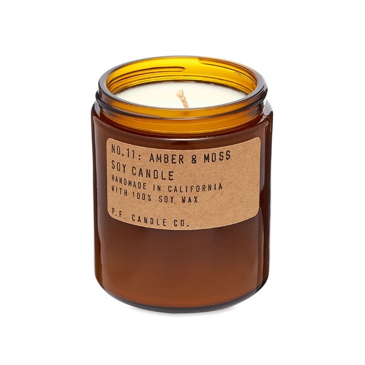 Photo: P.F. Candle Co No.11 Amber & Moss Soy Candle in 204g