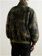 WTAPS - Logo-Appliquéd Camouflage-Print Fleece Jacket - Green