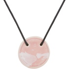 Ludovic de Saint Sernin Pink Ceramic Drop Necklace
