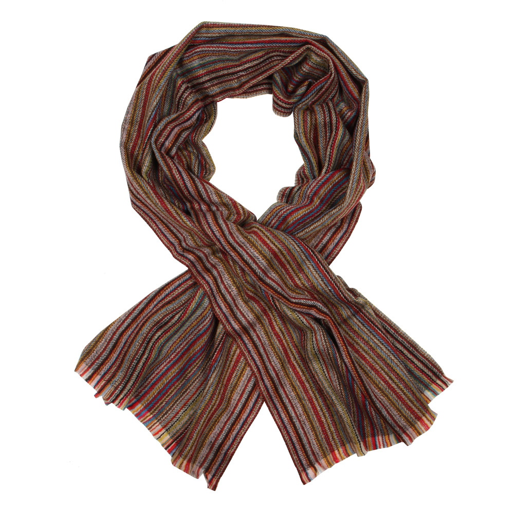 Scarf - Stripe Herringbone Multi