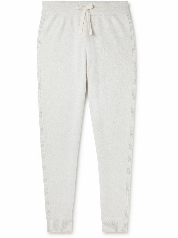 Photo: Altea - Tapered Wool and Cashmere-Blend Sweatpants - Neutrals