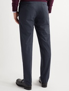 Canali - Slim-Fit Stretch-Wool Trousers - Blue