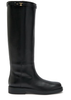 Tods Gomma Leather Knee-high Boots Black