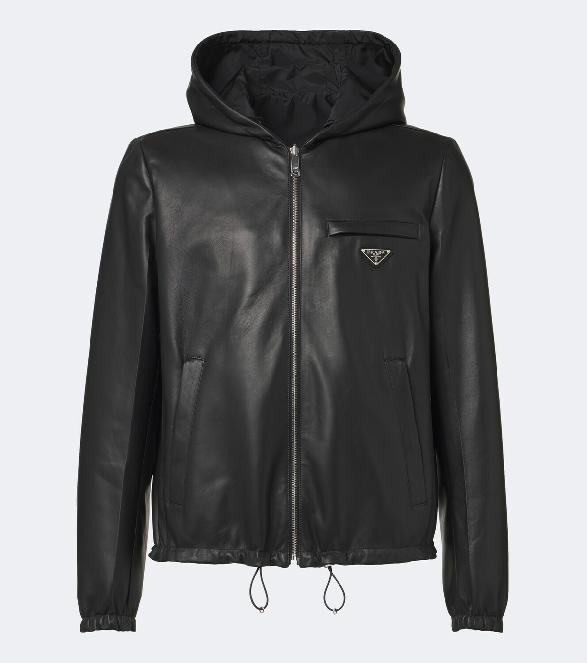 Prada Reversible Re-Nylon and leather jacket