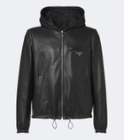 Prada Reversible Re-Nylon and leather jacket