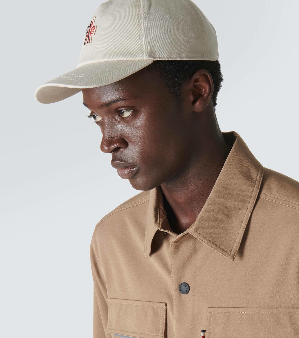 Moncler Grenoble Logo cotton gabardine baseball cap