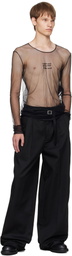 Ann Demeulemeester Black 'Angel Divine' Long Sleeve T-shirt