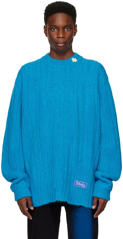 Photo: ADER error Blue Fluic Reversible Sweater