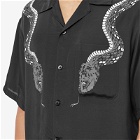 Neighborhood Men's × Great Frog Snake Hawaiian Shirt in Black