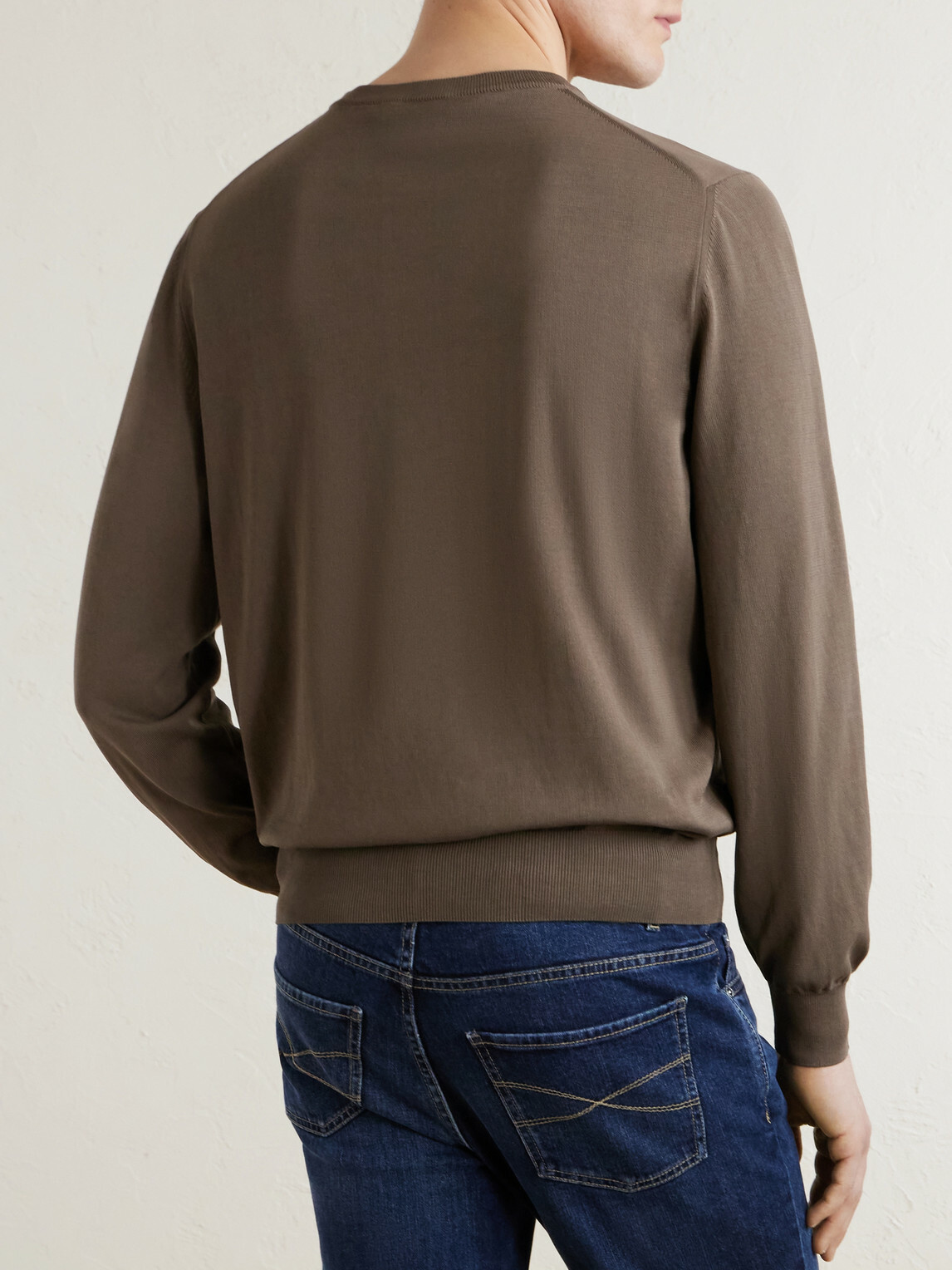 Canali - Cotton Sweater - Brown