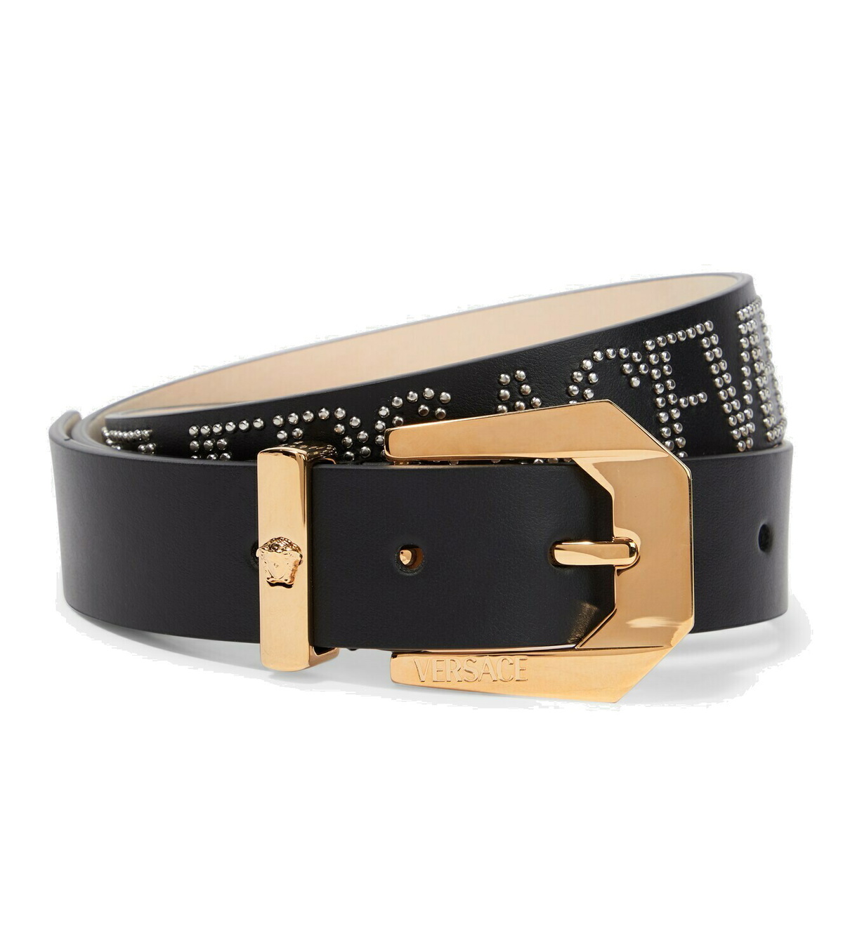 genuine leather versace belt men