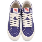 Vans Blue Herringbone OG Sk8-Hi Sneakers