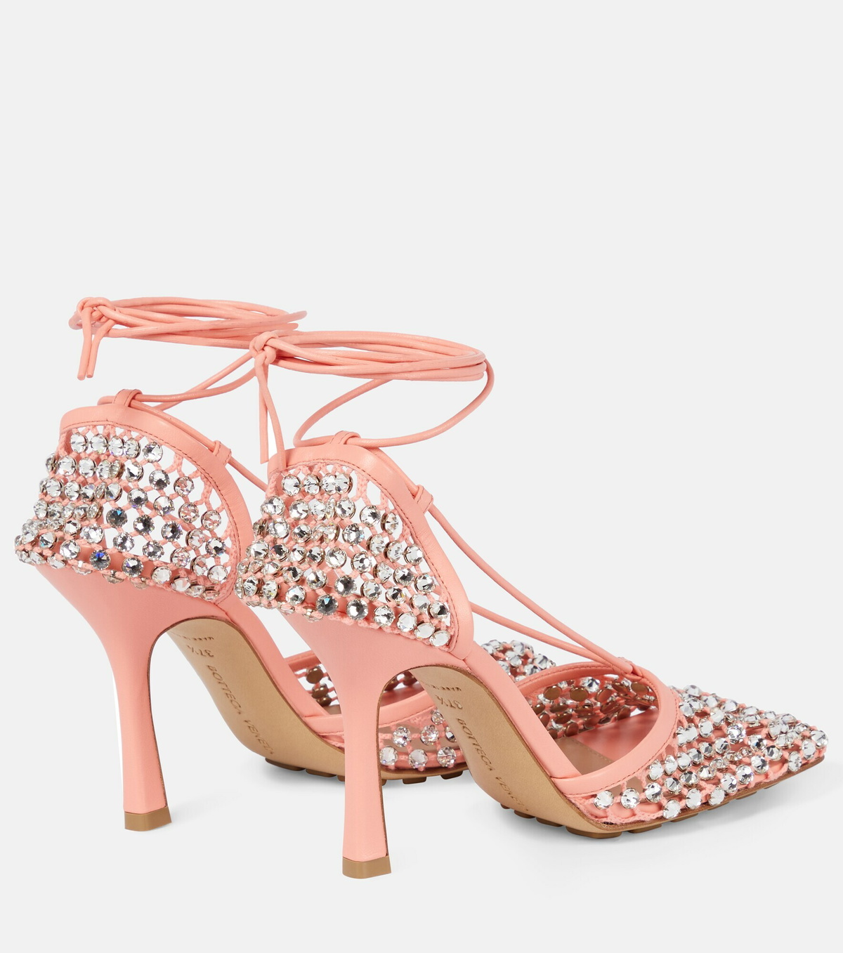 Bottega Veneta - Sparkle Stretch embellished sandals