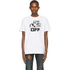 Off-White White Slim World Caterpillar T-Shirt