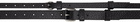 Lemaire Black Double Buckle Belt