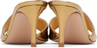 Gianvito Rossi Gold Lucrezia 70 Mules
