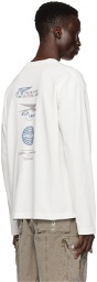 C2H4 White Printed Long Sleeve T-Shirt