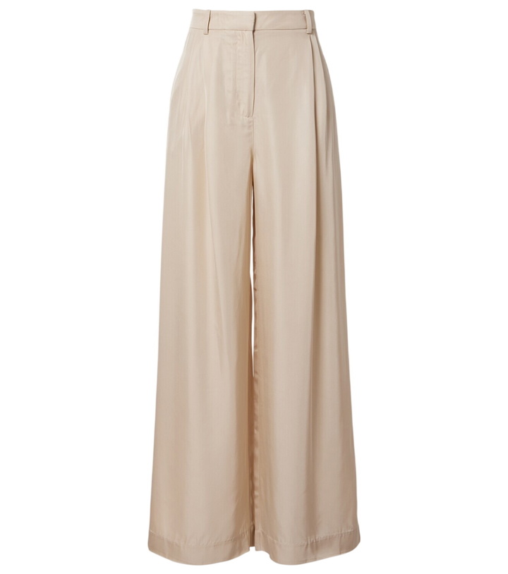Photo: The Frankie Shop Marfa pleated twill wide-leg pants
