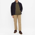 Norse Projects Men's Fraser Tab Series Crew Sweat in Ivy Green