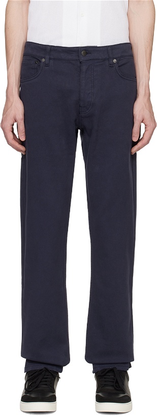 Photo: Sunspel Navy Five-Pocket Trousers