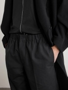 Jil Sander - Tapered Cotton Trousers - Black