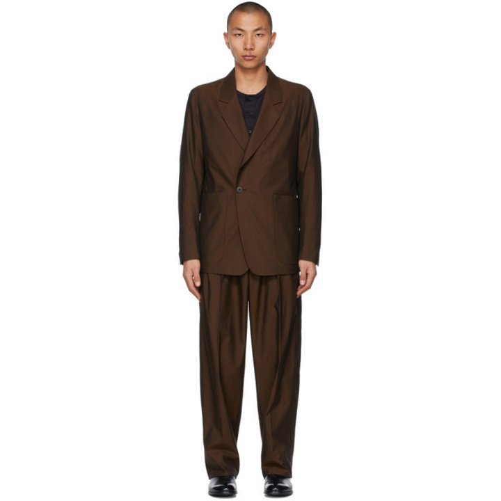 Photo: ermenegildo zegna couture Brown Cotton Suit