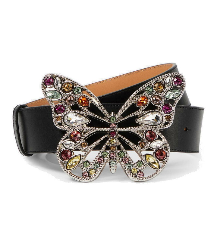 Photo: Blumarine Embellished leather belt