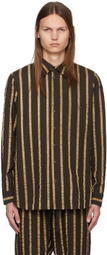 UMA WANG Brown Tab Shirt