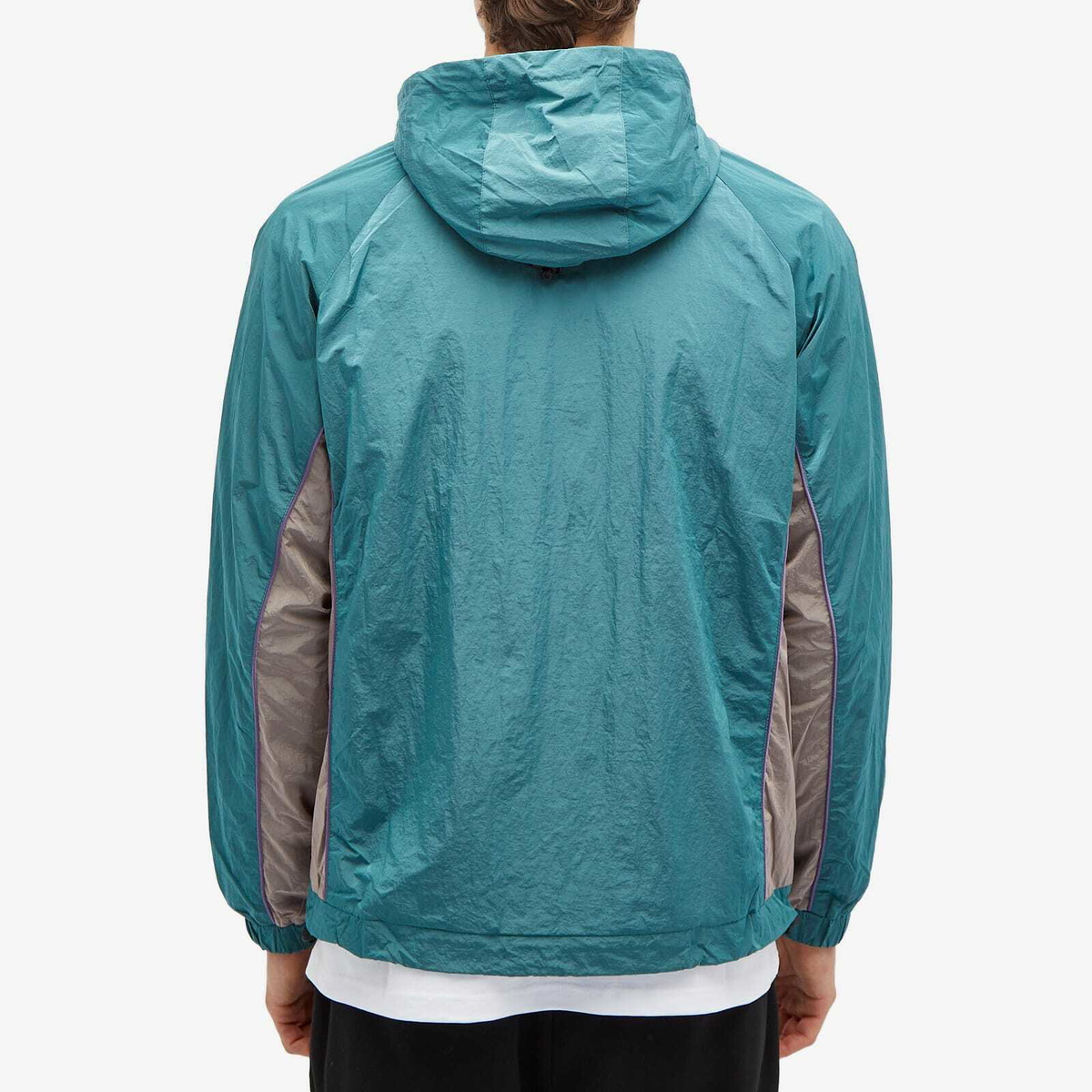 POSTAL Men's Nylon Metal Hooded Jacket in Green